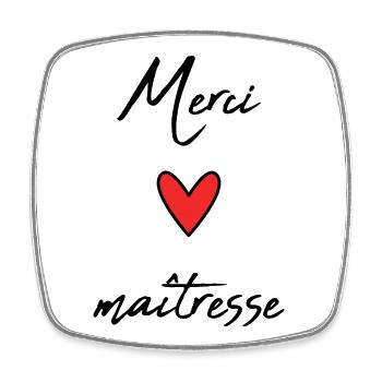 GELIEBTE. VIELEN DANK. DANKE HERRIN - Viereckiger Kühlschrankmagnet - Weiß - Vorne