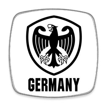 Federal Eagle Coat of Arms Germany - Square fridge magnet - white - Front