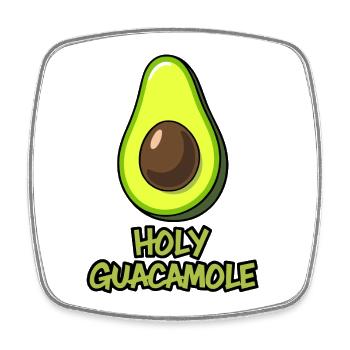 Holy guacamole - Square fridge magnet - white - Front