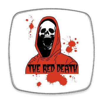 La mort rouge - Magnet carré - blanc - Devant