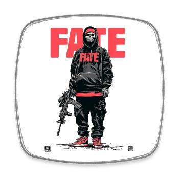 Fate Skeleton - Square fridge magnet - white - Front
