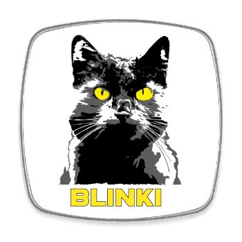 Mon chat préféré - Blinki - Magnet carré - blanc - Devant