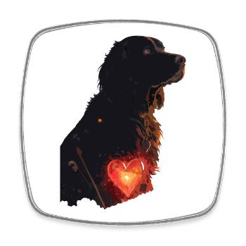 Heart of Loyalty 2050: The Eternal Bond - Viereckiger Kühlschrankmagnet - Weiß - Vorne