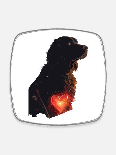 Heart of Loyalty 2050: The Eternal Bond - Square fridge magnet - white