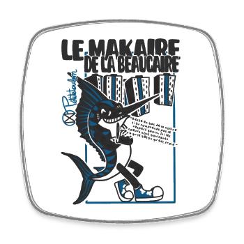 Le Makaire de la Beaucaire, Toulon - Viereckiger Kühlschrankmagnet - Weiß - Vorne