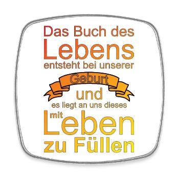 Buch des Lebens - Viereckiger Kühlschrankmagnet - Weiß - Vorne