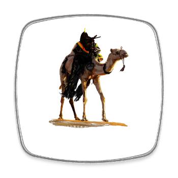 Wüstencamel - Viereckiger Kühlschrankmagnet - Weiß - Vorne