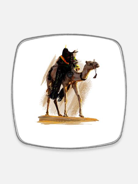 Camel - Square fridge magnet - white