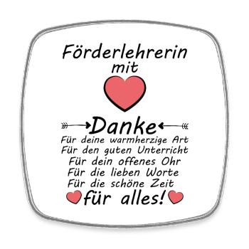 Remedial teacher Saying thank you as a farewell - Square fridge magnet - white - Front