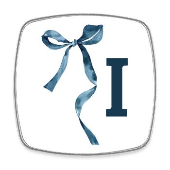 Monogram i gift idea - Square fridge magnet - white - Front
