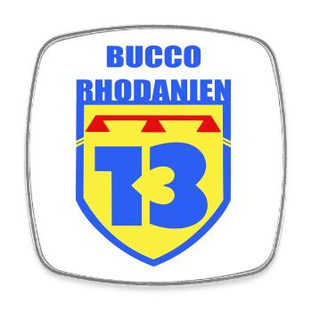 Bucco Rhôdanien - Viereckiger Kühlschrankmagnet - Weiß - Vorne