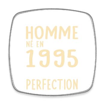 Anniversaire 30 ans - Né en Novembre 1995 - Magnet carré - blanc - Devant