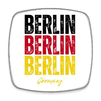 Berlin, Allemagne, mémoire de Berlin - Magnet carré - blanc - Devant