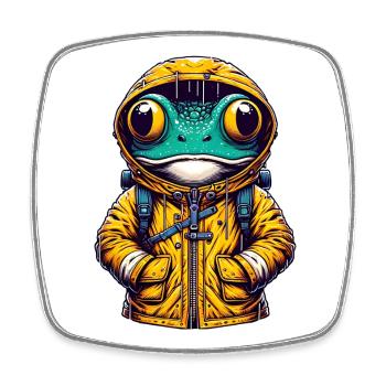 Urban Frog - Square fridge magnet - white - Front