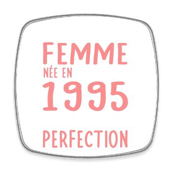 30 Years Anniversary - Born in December 1995 - Square fridge magnet - white - Front