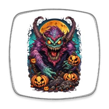 Demon Halloween - Square fridge magnet - white - Front