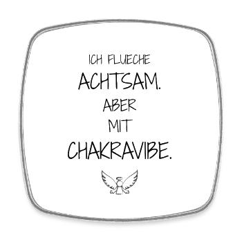 Statement Design – Irony Meets Spirituality - Square fridge magnet - white - Front