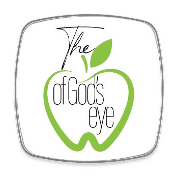 The Apple Of God's Eye - Square fridge magnet - white - Front