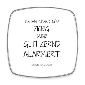 Statement design – irony meets everyday life - Square fridge magnet - white - Front