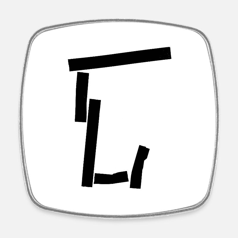 Urban letter (2) - Square fridge magnet - white