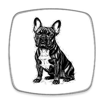 French Bulldog Funny Saying Gift - Square fridge magnet - white - Front