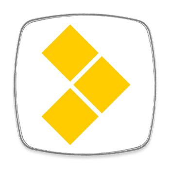 Geometric Yellow Diamond Grid - Square fridge magnet - white - Front