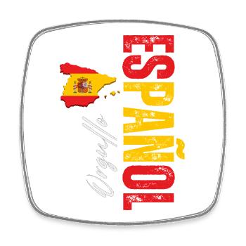 Spanish Pride, vertikales Design - Viereckiger Kühlschrankmagnet - Weiß - Vorne