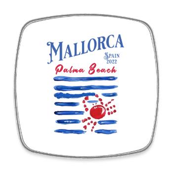 Mallorca 2022 Palma Beach Crab - Square fridge magnet - white - Front