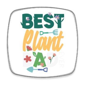 Garden & Plant Lovers Gifts - Square fridge magnet - white - Front