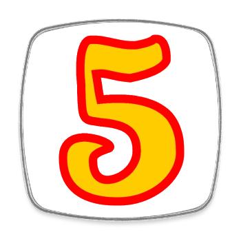 5. JUBILÄUM. 5 JAHRE. 5. JUBILÄUM - Viereckiger Kühlschrankmagnet - Weiß - Vorne