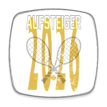 Tennis Aufsteiger 2026 Meistershirt  - Viereckiger Kühlschrankmagnet - Weiß - Vorne