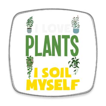 Garden & Plant Lovers Gifts - Square fridge magnet - white - Front