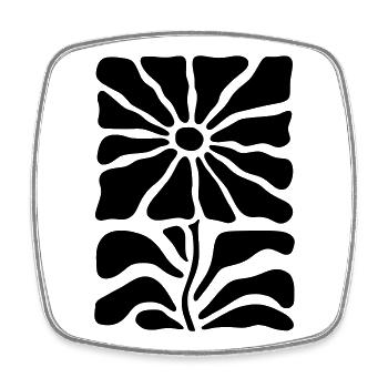 Bloom Design - custom design paint! - Square fridge magnet - white - Front