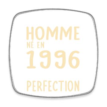 30th Birthday - Born in February 1996 - Square fridge magnet - white - Front