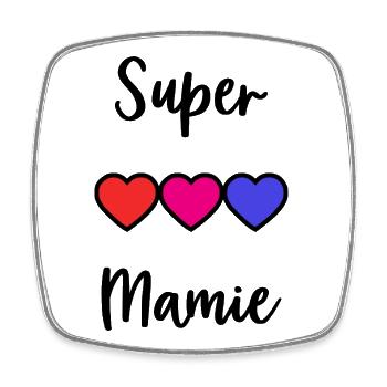 GRANNY. MOM. GRANDMA. MOTHER'S DAY - Square fridge magnet - white - Front