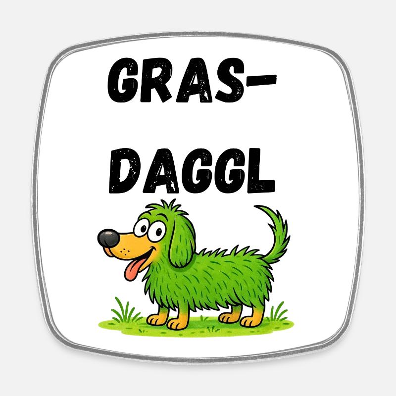 Grasdaggl souabe - Magnet carré - blanc