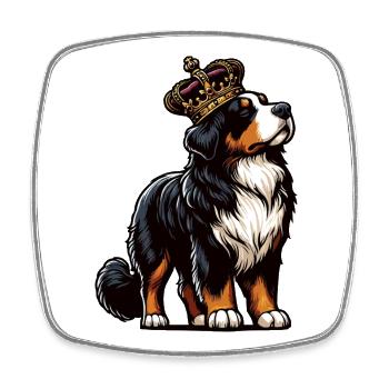 Berner Sennenhund Sennenhunde Sennen Besitzer - Viereckiger Kühlschrankmagnet - Weiß - Vorne