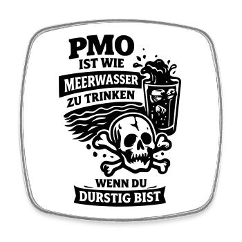 PMO No Nut November Fap Porn  - Viereckiger Kühlschrankmagnet - Weiß - Vorne