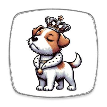 Jack Russel terrier Jack russel liebhaber Jackie - Viereckiger Kühlschrankmagnet - Weiß - Vorne