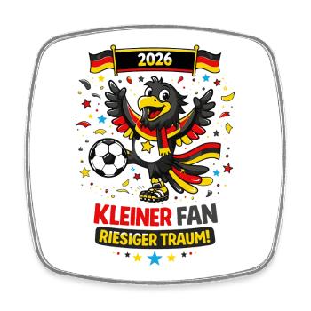 Little Germany Fan – Eagle Football 2026 - Square fridge magnet - white - Front