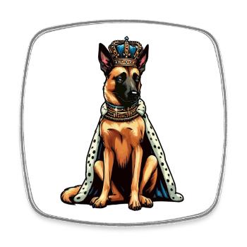 Malinois Belgian Shepherd Malinois Owner - Square fridge magnet - white - Front