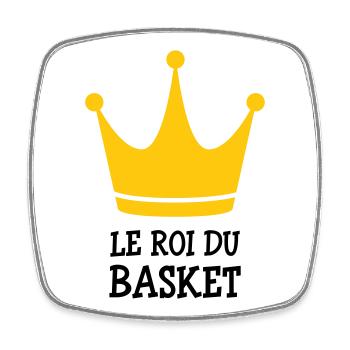 The King of Basketball - Square fridge magnet - white - Front