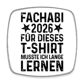 Fachabi 2026 - Square fridge magnet - white - Front