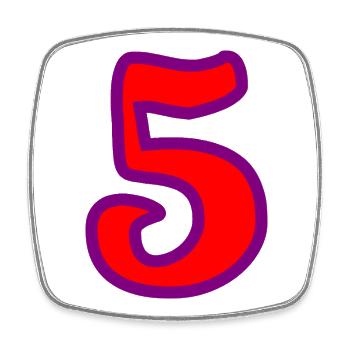 5. JUBILÄUM. 5 JAHRE. 5. JUBILÄUM - Viereckiger Kühlschrankmagnet - Weiß - Vorne