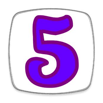 5. JUBILÄUM. 5 JAHRE. 5. JUBILÄUM. - Viereckiger Kühlschrankmagnet - Weiß - Vorne