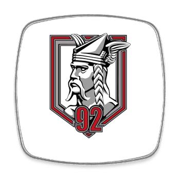 Official 92nd Infantry Regiment Badge 2025 - Square fridge magnet - white - Front