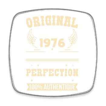 1976 – Exemplaire unique – Qualité premium - Magnet carré - blanc - Devant