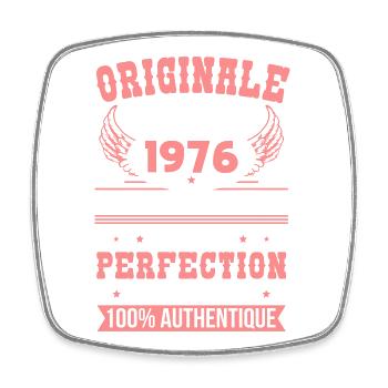 1976 – Exemplaire unique – Qualité premium - Magnet carré - blanc - Devant