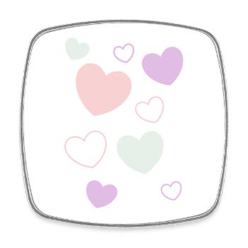Cadeau pour la fête des mères : Idée de cadeau pour la fête des mères - Magnet carré - blanc - Devant