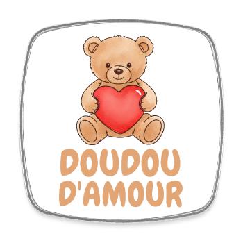Love Blanket Humor Cute Gift - Square fridge magnet - white - Front